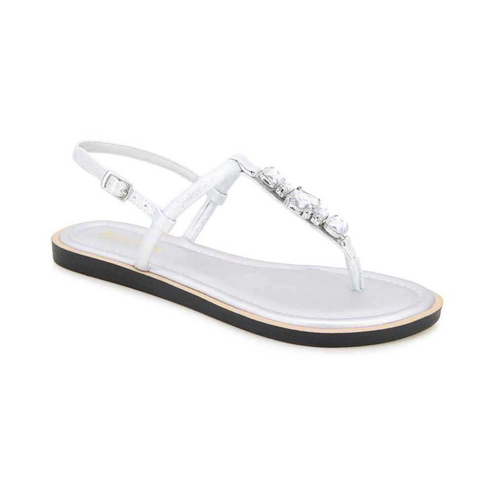 Women's‎ Kenneth Cole Sera Slingback Sandals Silver Size 8.5 New With Tags